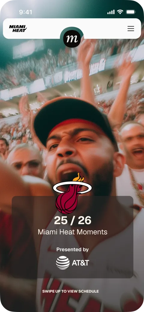 Welcome screen with a sponsor